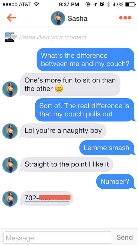 This is another harsh response that should only be used if the pick-up line you were sent was inappropriate, unkind, or offensive. . Rtinder pick up lines